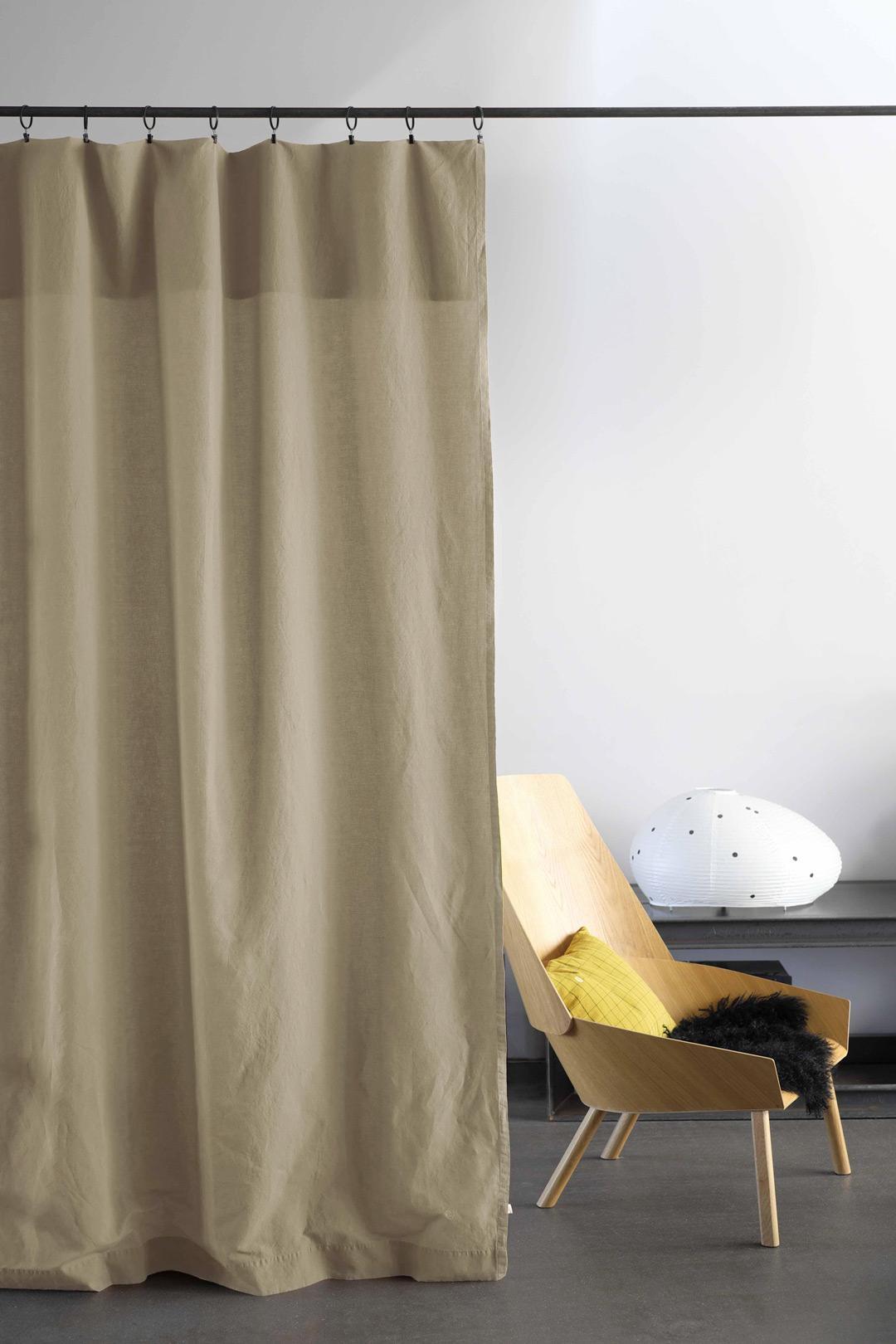 linen curtains beige